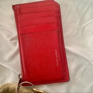 Saint Laurent red wallet